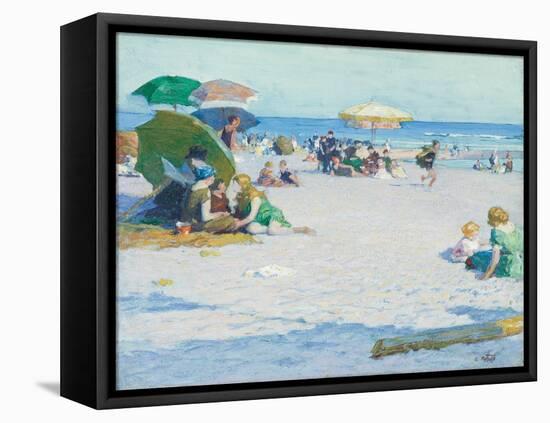 Long Beach (Or Good Old Summertime), C. 1922 (Oil on Canvas)-Edward Henry Potthast-Framed Premier Image Canvas