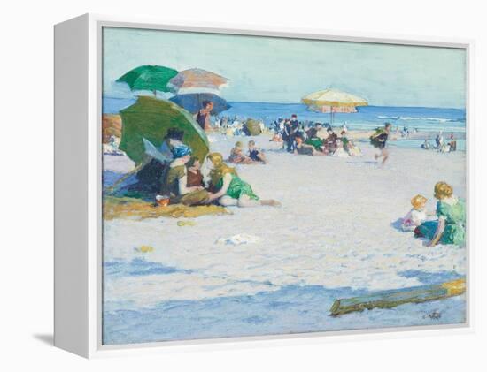 Long Beach (Or Good Old Summertime), C. 1922 (Oil on Canvas)-Edward Henry Potthast-Framed Premier Image Canvas