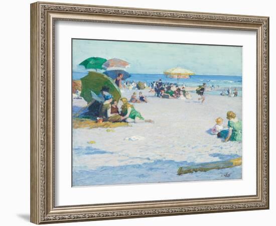 Long Beach (Or Good Old Summertime), C. 1922 (Oil on Canvas)-Edward Henry Potthast-Framed Giclee Print