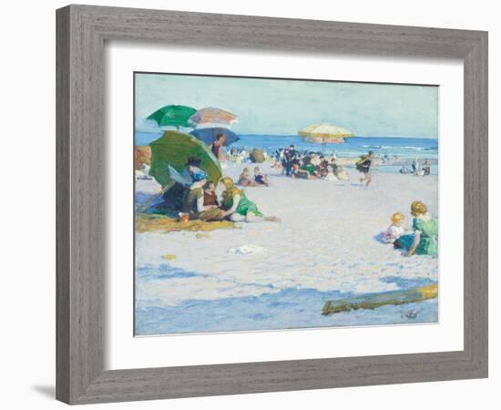 Long Beach (Or Good Old Summertime), C. 1922 (Oil on Canvas)-Edward Henry Potthast-Framed Giclee Print