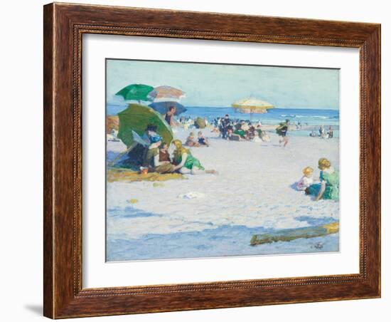 Long Beach (Or Good Old Summertime), C. 1922 (Oil on Canvas)-Edward Henry Potthast-Framed Giclee Print
