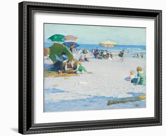 Long Beach (Or Good Old Summertime), C. 1922 (Oil on Canvas)-Edward Henry Potthast-Framed Giclee Print