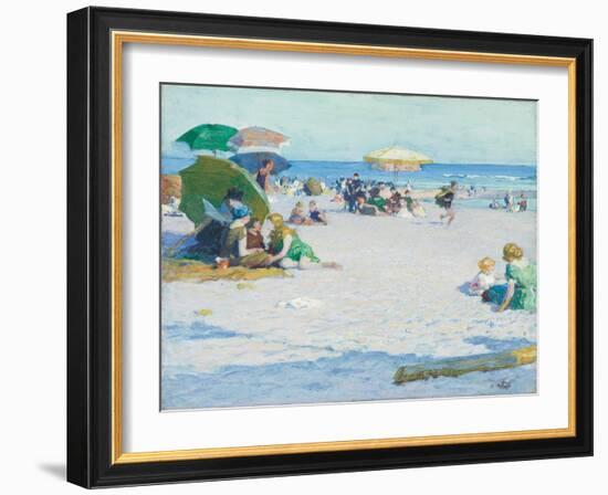 Long Beach (Or Good Old Summertime), C. 1922 (Oil on Canvas)-Edward Henry Potthast-Framed Giclee Print