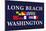 Long Beach, Washington - Nautical Flags-Lantern Press-Mounted Art Print