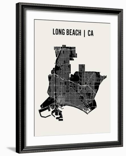 Long Beach-Mr City Printing-Framed Art Print