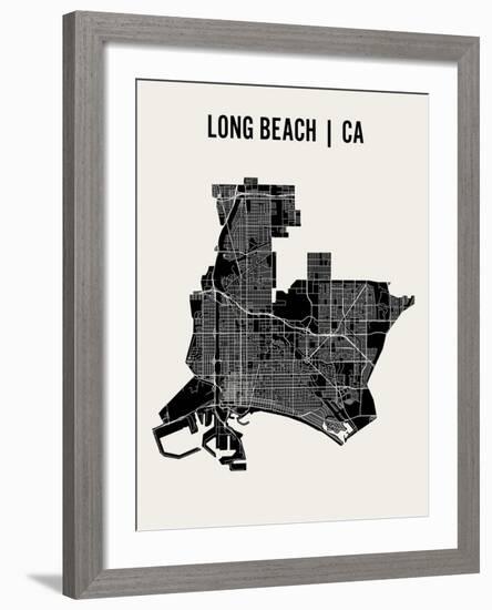 Long Beach-Mr City Printing-Framed Art Print