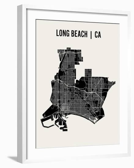 Long Beach-Mr City Printing-Framed Art Print