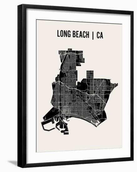 Long Beach-Mr City Printing-Framed Art Print