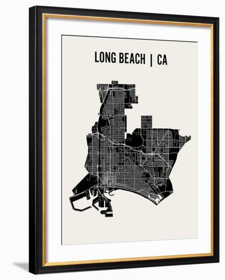 Long Beach-Mr City Printing-Framed Art Print