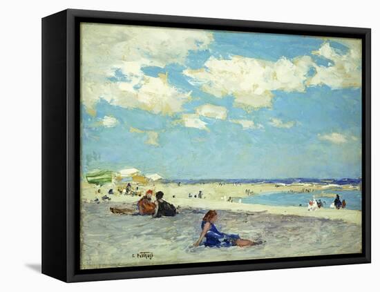 Long Beach-Edward Henry Potthast-Framed Premier Image Canvas