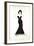 Long Black Dress Two-OnRei-Framed Art Print