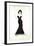 Long Black Dress Two-OnRei-Framed Art Print