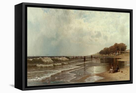 Long Branch, New Jersey, 1880-Alfred Thompson Bricher-Framed Premier Image Canvas