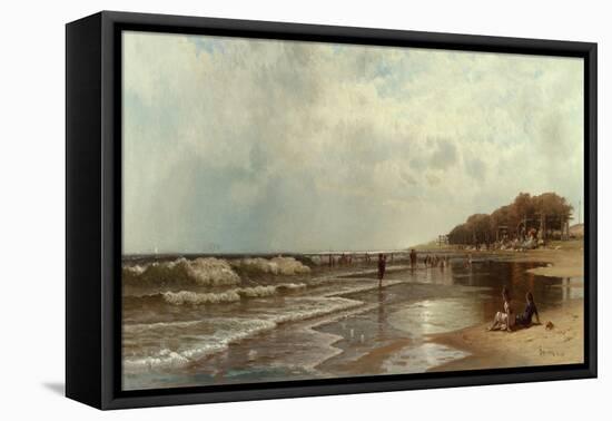 Long Branch, New Jersey, 1880-Alfred Thompson Bricher-Framed Premier Image Canvas