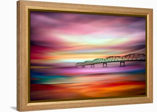 Long Bridge to Astoria-Ursula Abresch-Framed Premier Image Canvas