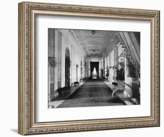 Long Corridor, the White House, Washington, USA, 1908-null-Framed Giclee Print