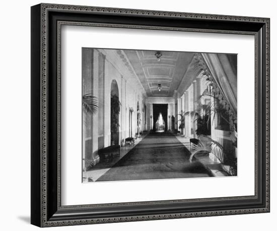 Long Corridor, the White House, Washington, USA, 1908-null-Framed Giclee Print