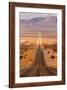 Long Desert Highway Leading into Death Valley National Park from Beatty, Nevada-Nagel Photography-Framed Photographic Print