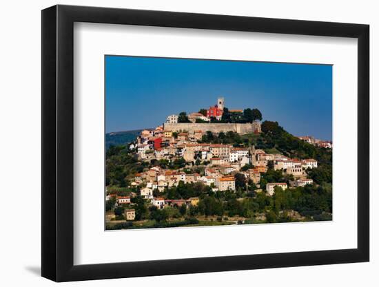 Long distance view, Motovun, Croatia, Europe-Richard Maschmeyer-Framed Photographic Print