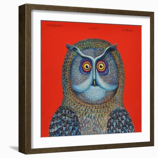 Long-Eared Owl, 2015-Tamas Galambos-Framed Giclee Print