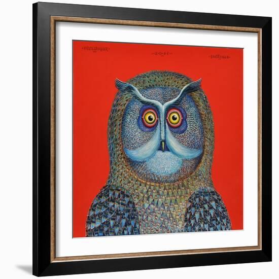 Long-Eared Owl, 2015-Tamas Galambos-Framed Giclee Print