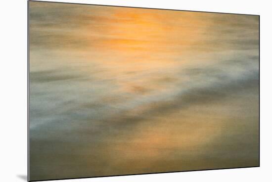 Long exposure at sunset of colors on water-Sheila Haddad-Mounted Premium Photographic Print