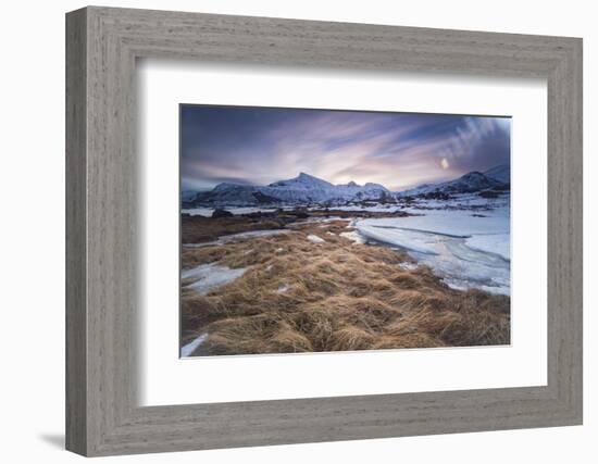 Long Exposure at the Lofoten in Norway-Niki Haselwanter-Framed Photographic Print