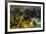 Long exposure night photography during a foggy night in downtown Sao Paulo, Brazil.-James White-Framed Premium Photographic Print