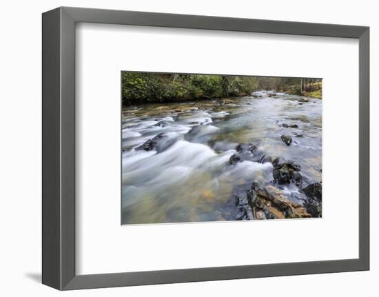 Long Exposure of a Mountain Stream in North Carolina-James White-Framed Photographic Print