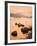 Long Exposure of a Scottish Loch and Jetty. the Mountains of the Trossachs Surround the Loch-Alan Hill-Framed Photographic Print