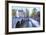 Long Exposure of a Tourist Boat Crossing Canals Keizersgracht from Leidsegracht at Dusk-Amanda Hall-Framed Photographic Print