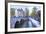 Long Exposure of a Tourist Boat Crossing Canals Keizersgracht from Leidsegracht at Dusk-Amanda Hall-Framed Photographic Print