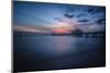 Long exposure of Clearwater Beach Pier, Florida. At sunset-Sheila Haddad-Mounted Photographic Print