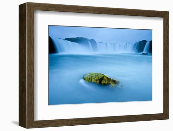 Long Exposure Of Godafoss Waterfall, Iceland-Inaki Relanzon-Framed Photographic Print