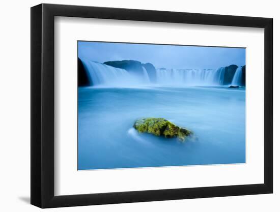 Long Exposure Of Godafoss Waterfall, Iceland-Inaki Relanzon-Framed Photographic Print