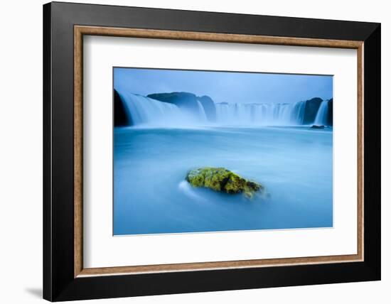 Long Exposure Of Godafoss Waterfall, Iceland-Inaki Relanzon-Framed Photographic Print