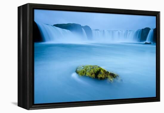 Long Exposure Of Godafoss Waterfall, Iceland-Inaki Relanzon-Framed Premier Image Canvas