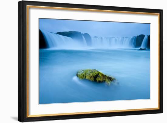 Long Exposure Of Godafoss Waterfall, Iceland-Inaki Relanzon-Framed Photographic Print