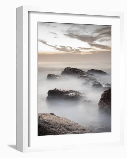 Long Exposure of Surf and Rocks at Sunrise, Tangalle, Sri Lanka, Indian Ocean, Asia-Charlie Harding-Framed Photographic Print