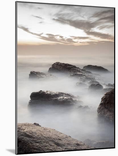 Long Exposure of Surf and Rocks at Sunrise, Tangalle, Sri Lanka, Indian Ocean, Asia-Charlie Harding-Mounted Photographic Print