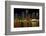 Long exposure of the skyline of Tampa at night along the Hillsborough River-Sheila Haddad-Framed Photographic Print