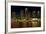 Long exposure of the skyline of Tampa at night along the Hillsborough River-Sheila Haddad-Framed Photographic Print