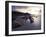 Long Exposure of Waves Moving over Rocks on Crackington Haven Beach at Sunset, Cornwall, England-Ian Egner-Framed Photographic Print