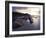 Long Exposure of Waves Moving over Rocks on Crackington Haven Beach at Sunset, Cornwall, England-Ian Egner-Framed Photographic Print