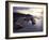 Long Exposure of Waves Moving over Rocks on Crackington Haven Beach at Sunset, Cornwall, England-Ian Egner-Framed Photographic Print