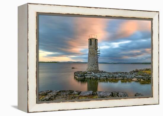 Long Exposure on Ballycurrin Lighthouse-Philippe Sainte-Laudy-Framed Premier Image Canvas