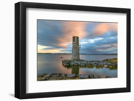 Long Exposure on Ballycurrin Lighthouse-Philippe Sainte-Laudy-Framed Photographic Print