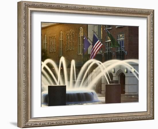 Long Exposure on Fountain, Charleston, South Carolina, USA-Adam Jones-Framed Photographic Print