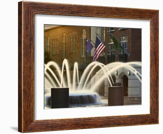 Long Exposure on Fountain, Charleston, South Carolina, USA-Adam Jones-Framed Photographic Print