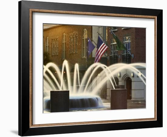 Long Exposure on Fountain, Charleston, South Carolina, USA-Adam Jones-Framed Photographic Print